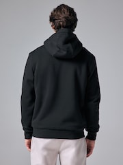 Black Borg Fleece Lined Zip Up Hoodie - Image 3 of 13