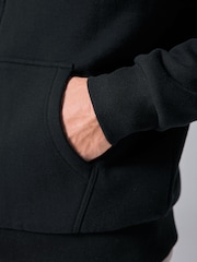Black Borg Fleece Lined Zip Up Hoodie - Image 7 of 13