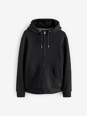 Black Borg Fleece Lined Zip Up Hoodie - Image 9 of 13