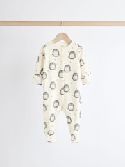 Ecru Baby Christmas Character 100% Cotton Sleepsuit (0mths-2yrs) - Image 7 of 11