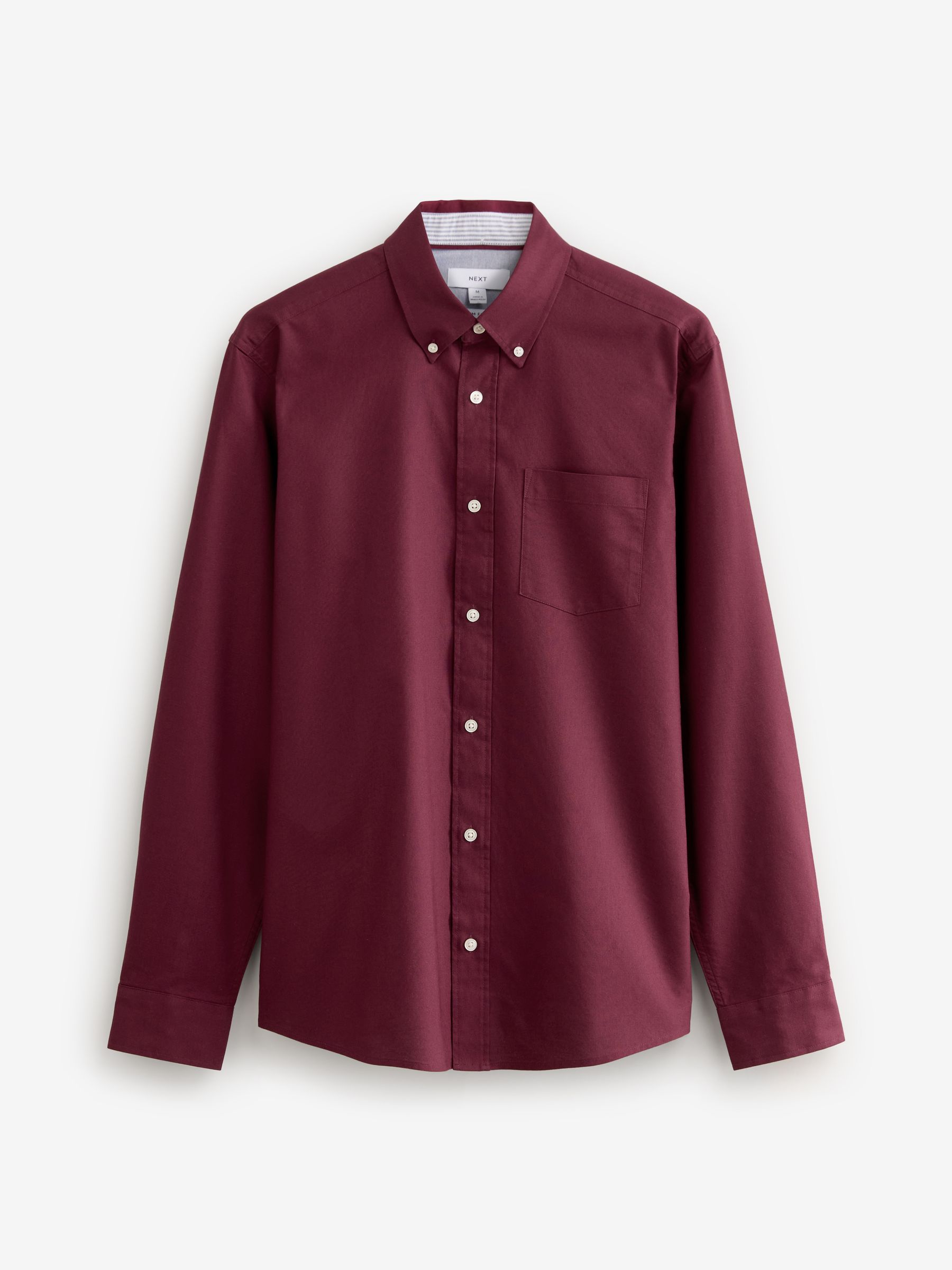 Buy Burgundy Red Slim Fit Long Sleeve Oxford Shirt from Next USA