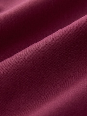 Burgundy Red Slim Fit Long Sleeve Oxford Shirt - Image 8 of 8