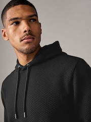 Noir - Standard - Sweat à capuche texturé - Image 1 of 1