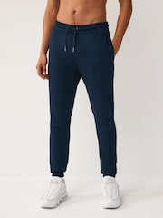 Navy Blue Skinny Fit Cotton Rich Jersey Joggers - Image 1 of 10