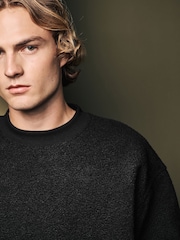 Black Borg Fleece Sweatshirt - Image 1 of 7