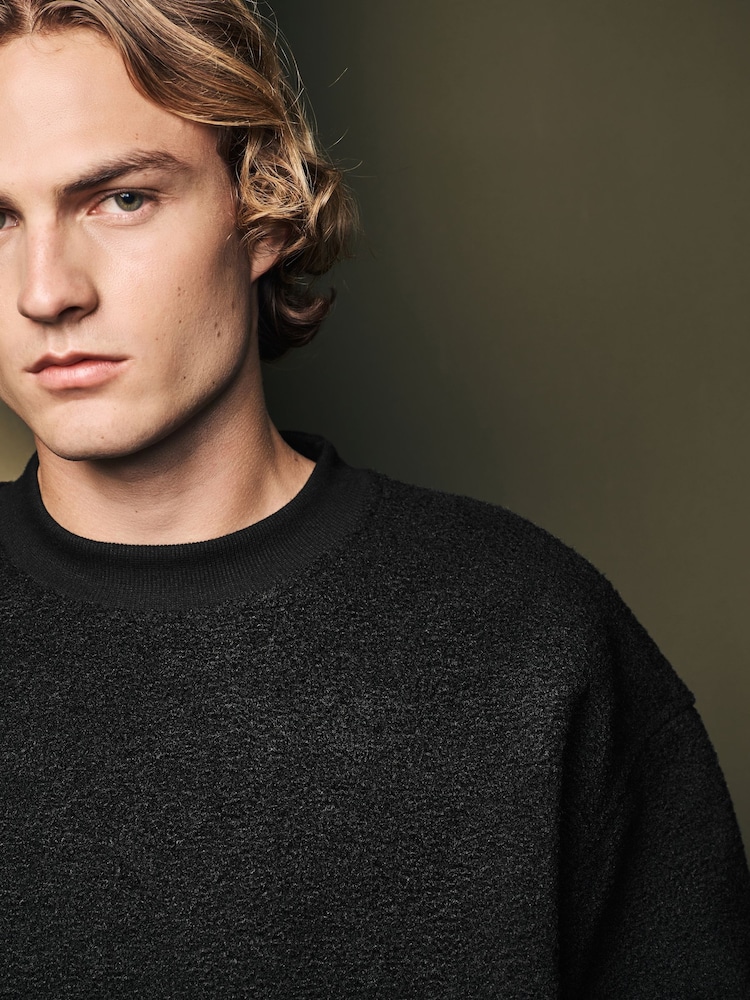 Black Borg Fleece Sweatshirt - Image 1 of 7