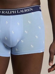 Polo Ralph Lauren Blue Classic Trunks 5 Pack - Image 4 of 9