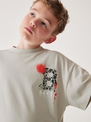 Baker by Ted Baker 100% Cotton Graffiti T-Shirt - Image 4 of 10