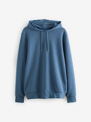 Bright Blue Textured Overhead Hoodie - Image 6 of 9