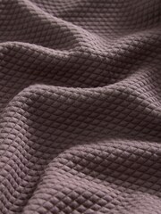 Purple Hooded Textured Overhead Hoodie - Image 8 of 9