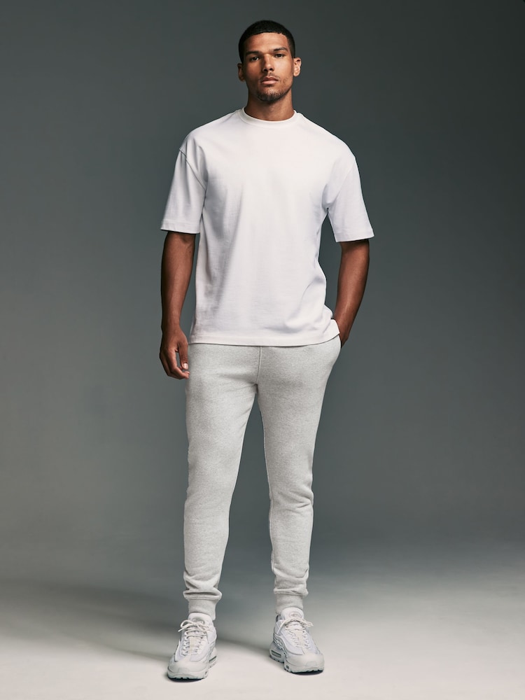 Grey Skinny Fit Cotton Rich Jersey Joggers - Image 2 of 7
