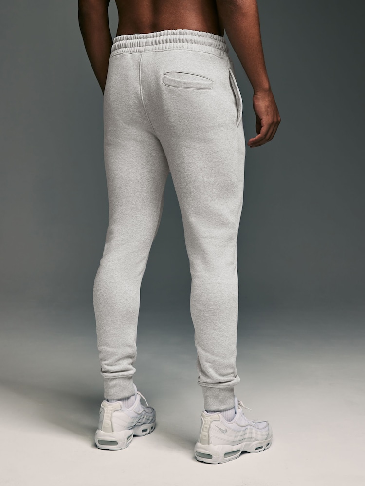 Grey Skinny Fit Cotton Rich Jersey Joggers - Image 3 of 7