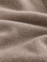 Neutral Borg Fleece Lined Zip Up Hoodie - Image 12 of 12