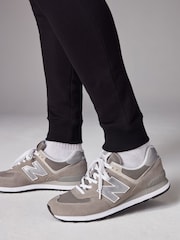 Black Skinny Fit Cotton Rich Jersey Joggers - Image 4 of 9