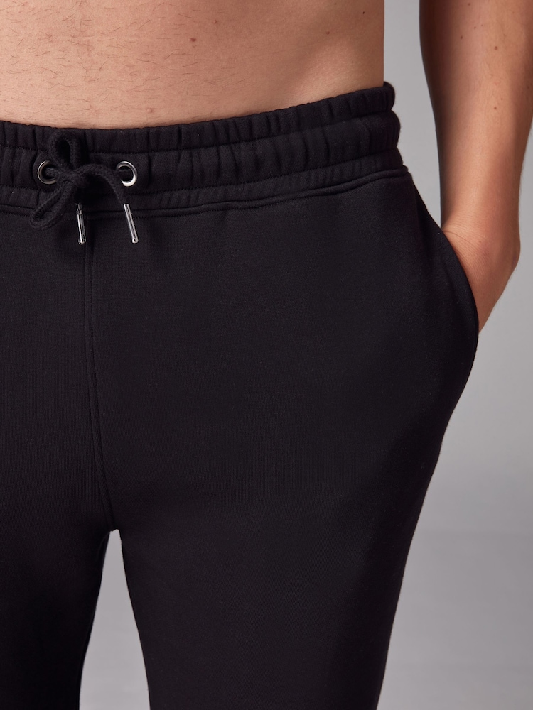 Black Skinny Fit Cotton Rich Jersey Joggers - Image 5 of 9