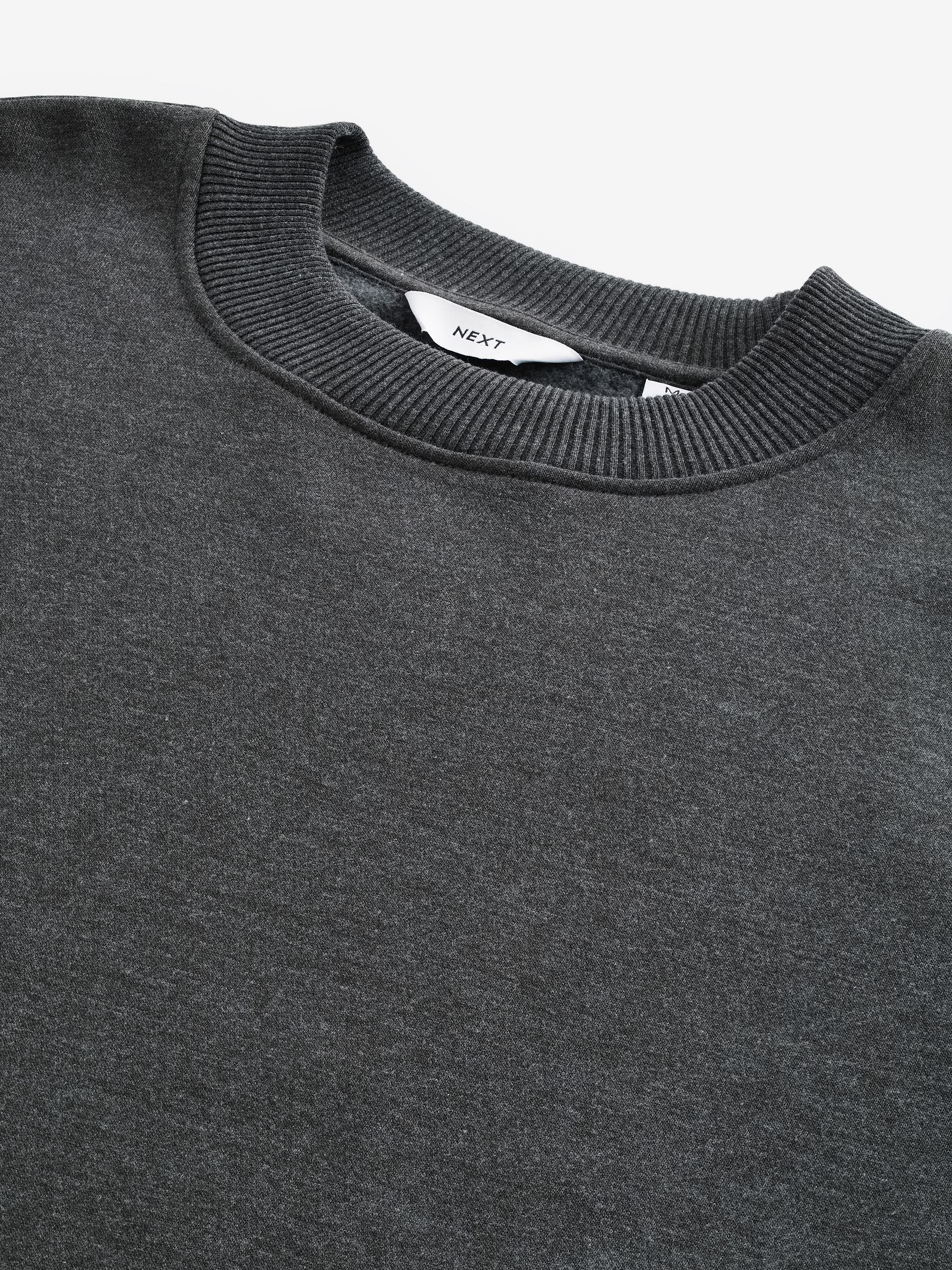 Buy Charcoal Grey Rich Jersey Crew Sweatshirt from the Next UK online shop