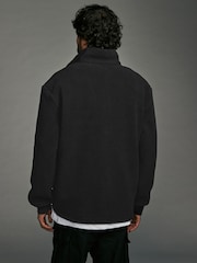 Black Zip Neck Quarter Fleece - Image 3 of 7