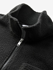 Black Zip Neck Quarter Fleece - Image 6 of 7