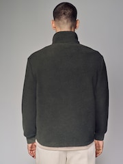 Green Zip Neck Quarter Fleece - Image 3 of 8