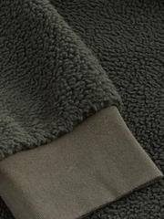 Green Zip Neck Quarter Fleece - Image 7 of 8