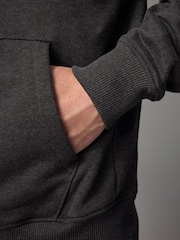 Charcoal Grey Regular Fit Cotton Rich Jersey Fabric Hoodie - Image 5 of 8
