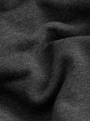 Charcoal Grey Regular Fit Cotton Rich Jersey Fabric Hoodie - Image 8 of 8