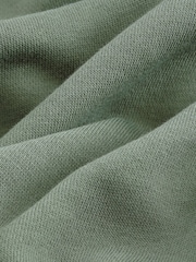 Green Regular Fit Cotton Rich Jersey Fabric Hoodie - Image 7 of 9