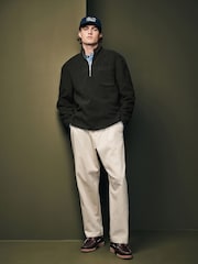 Grün - Sweatshirt mit Reißverschluss aus Wollmischung - Bild 2 von 7