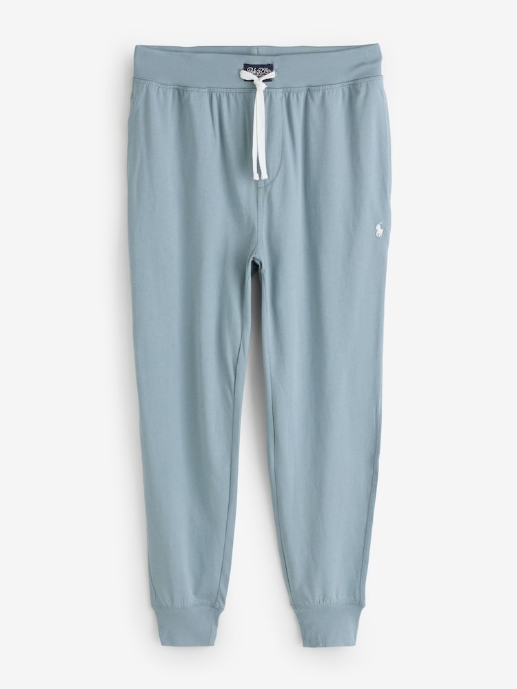 Polo Ralph Lauren Blue Lounge Cuffed Joggers - Image 1 of 1 Polo Ralph Lauren Blue Lounge Cuffed Joggers - Image 1 of 1