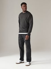 Gris d'ardoise - Sweat-shirt Rich Jersey Col rond - Image 2 de 7
