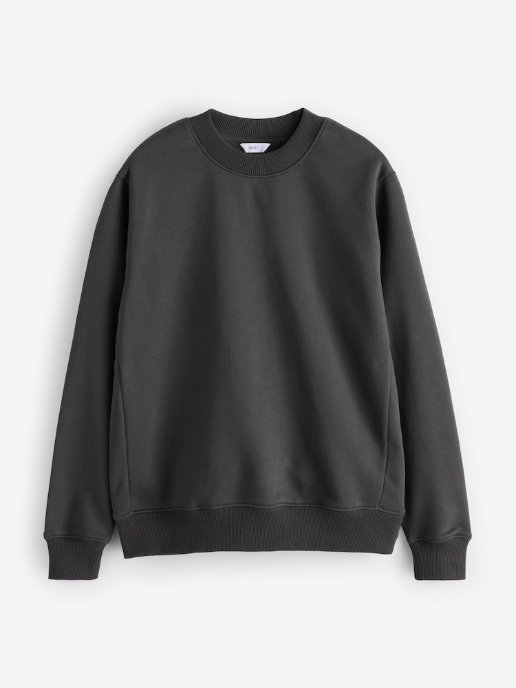 Gris d'ardoise - Sweat-shirt Rich Jersey Col rond - Image 5 of 7