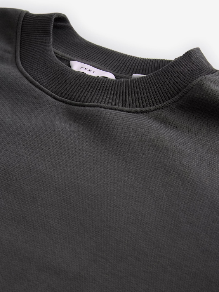 Gris d'ardoise - Sweat-shirt Rich Jersey Col rond - Image 7 of 7