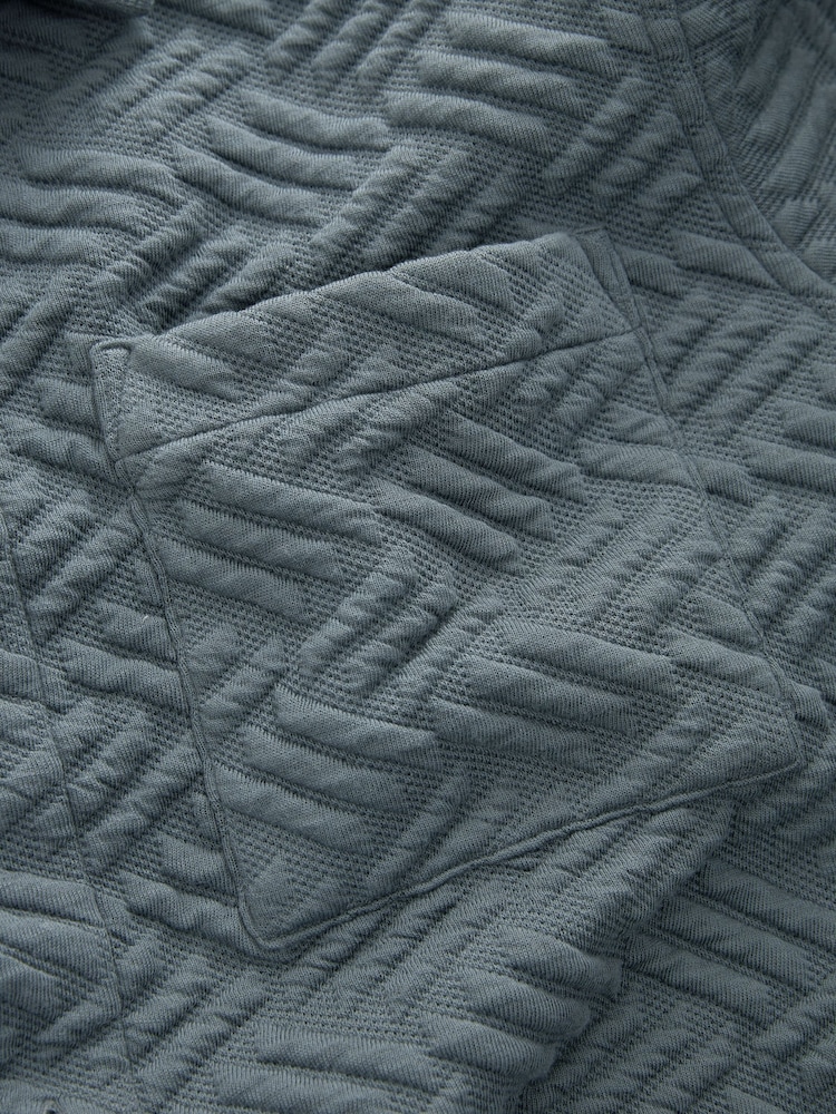 Slate Grey Premium Textured Shacket - Image 10 of 10