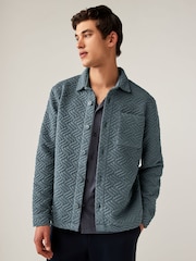 Slate Grey Premium Textured Shacket - Image 2 of 10