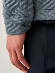 Slate Grey Premium Textured Shacket - Image 5 of 10