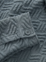 Slate Grey Premium Textured Shacket - Image 9 of 10
