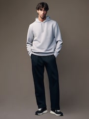 Grey Textured Overhead Hoodie - Image 2 of 8
