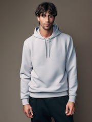 Grey Textured Overhead Hoodie - Image 3 of 8