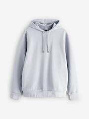 Grey Textured Overhead Hoodie - Image 6 of 8