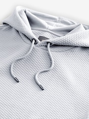 Grey Textured Overhead Hoodie - Image 7 of 8