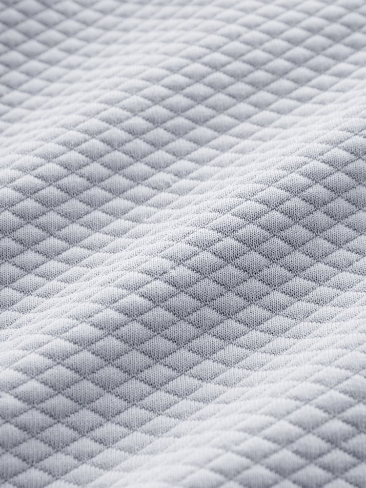 Grey Textured Overhead Hoodie - Image 8 of 8