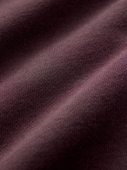 Burgundy Red Cotton-Rich Jersey Zip Up Hoodie - Image 8 of 9