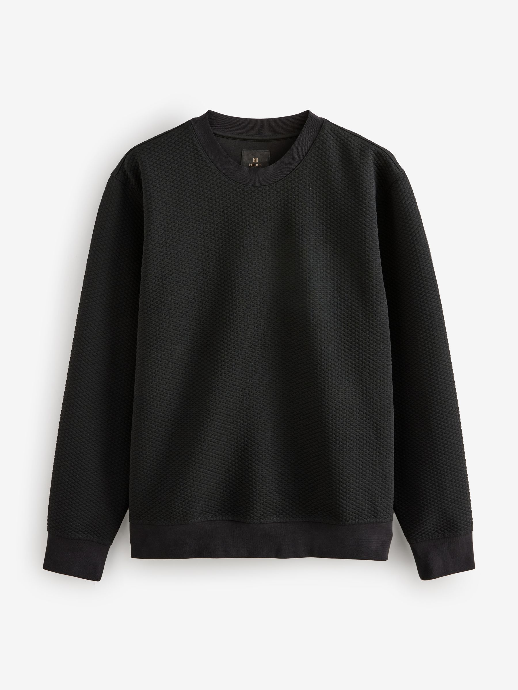 （訳ありセール 格安） Sweatshirt Crew Texture Premium Black/Dark Buy from Canada Next トップス