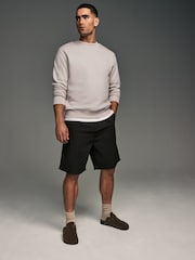 Ecru Rich Jersey Crew Sweatshirt - Image 2 of 7