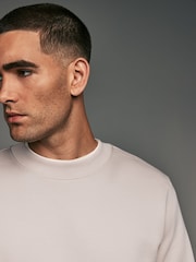 Ecru Rich Jersey Crew Sweatshirt - Image 4 of 7