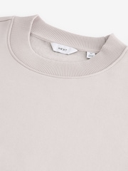 Ecru Rich Jersey Crew Sweatshirt - Image 6 of 7