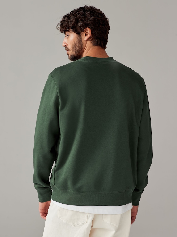 Vert kaki - Sweat-shirt Rich Jersey Col rond - Image 2 of 7