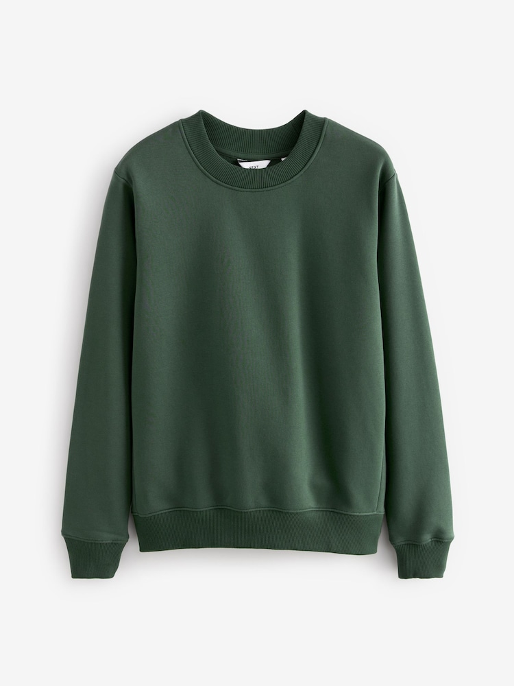 Vert kaki - Sweat-shirt Rich Jersey Col rond - Image 5 of 7