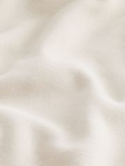 Ecru - Vanlig passform Rich Jersey Fabric Huvtröja - Bild 8 av 8