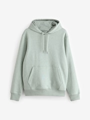 Light Green Regular Fit Cotton Rich Jersey Fabric Hoodie - Image 5 of 7